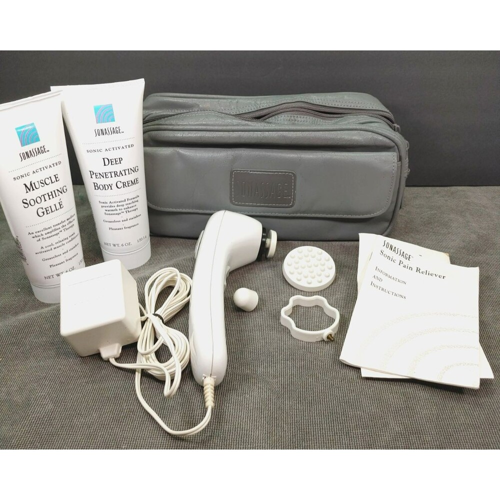 Conair Sonassage Pain Reliever Therapeutic Massager w/4 Attachments & More VTG
